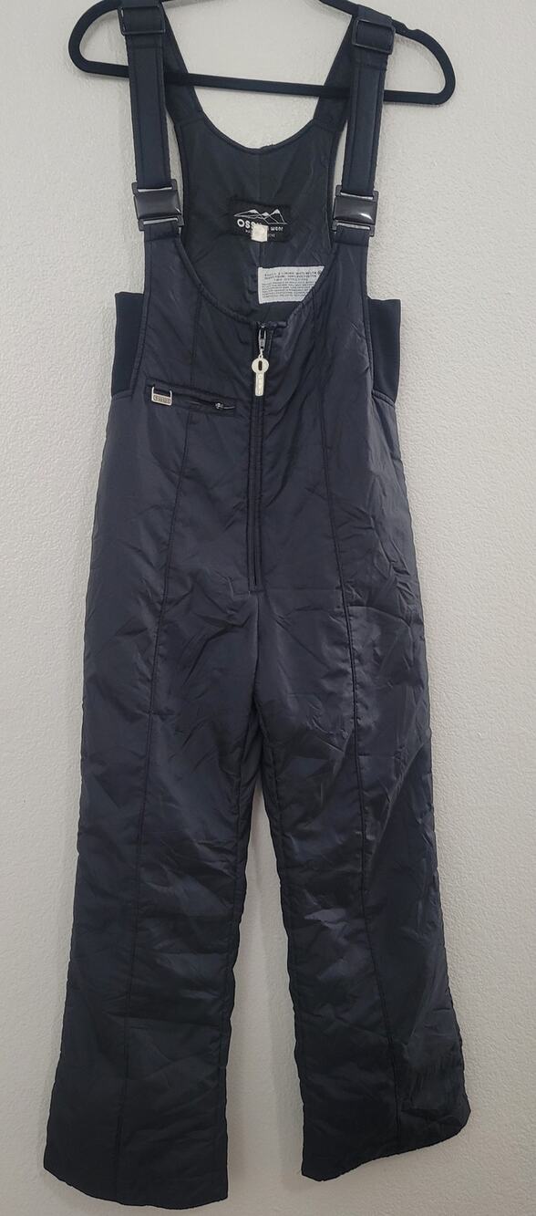 OSSI Hi Wear Ski Bib Snow Pants Women's Large Black Insulated Adjustable Straps